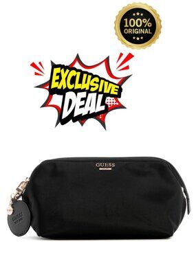 Medium Nylon Crossbody Pouch with Mirror Charm, Gold Hardware